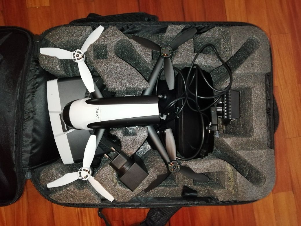 óculos FPV e mochila p/ bebop 2