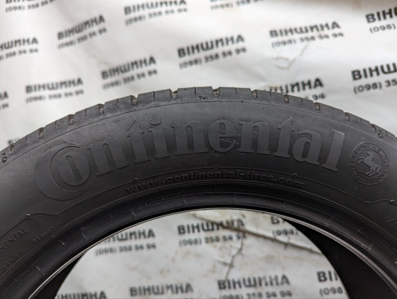 Шина 195/55 R 16 Continental ContiEcoContact 5. Одна. Розпаровка. 8мм