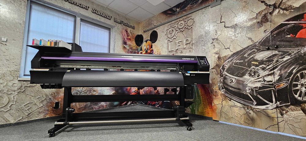 Ploter Mimaki CJV 300-160 druk/cięcie komplet nowych głowic gwar. 12 m