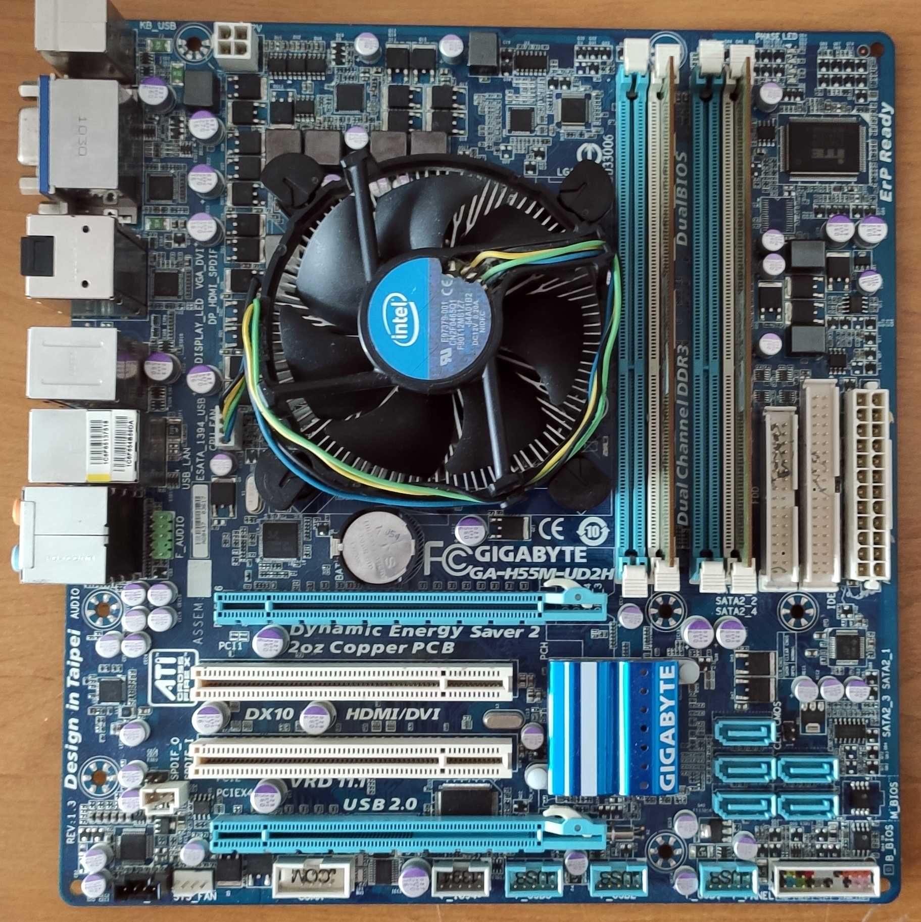 Комплект Intel Core i3-530+Gigabyte GA-H55M-UD2H+4GB DDR3 Samsung