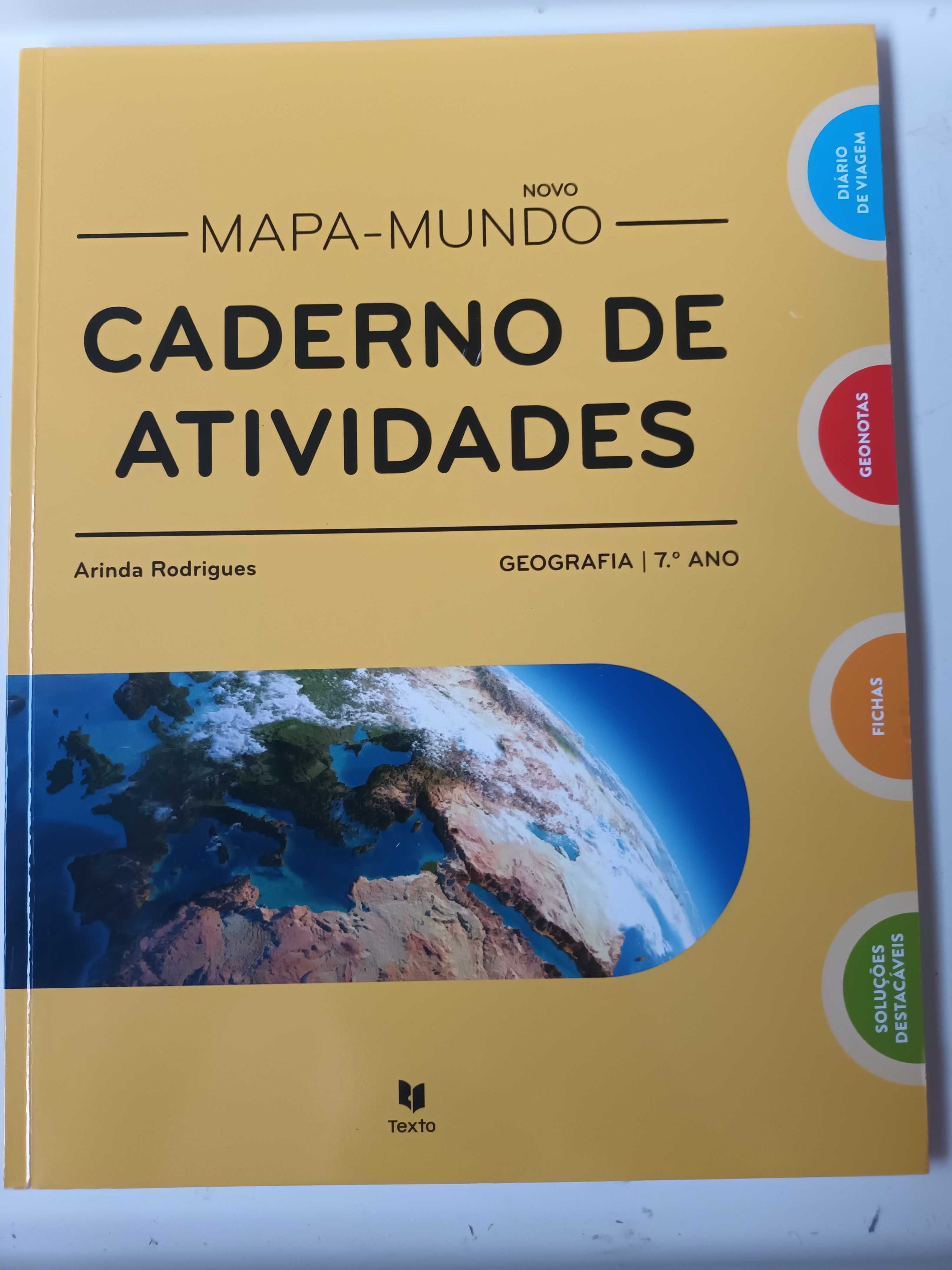 "Novo Mapa-Mundo - Caderno de Atividades 7º ano" por Arinda Rodrigues