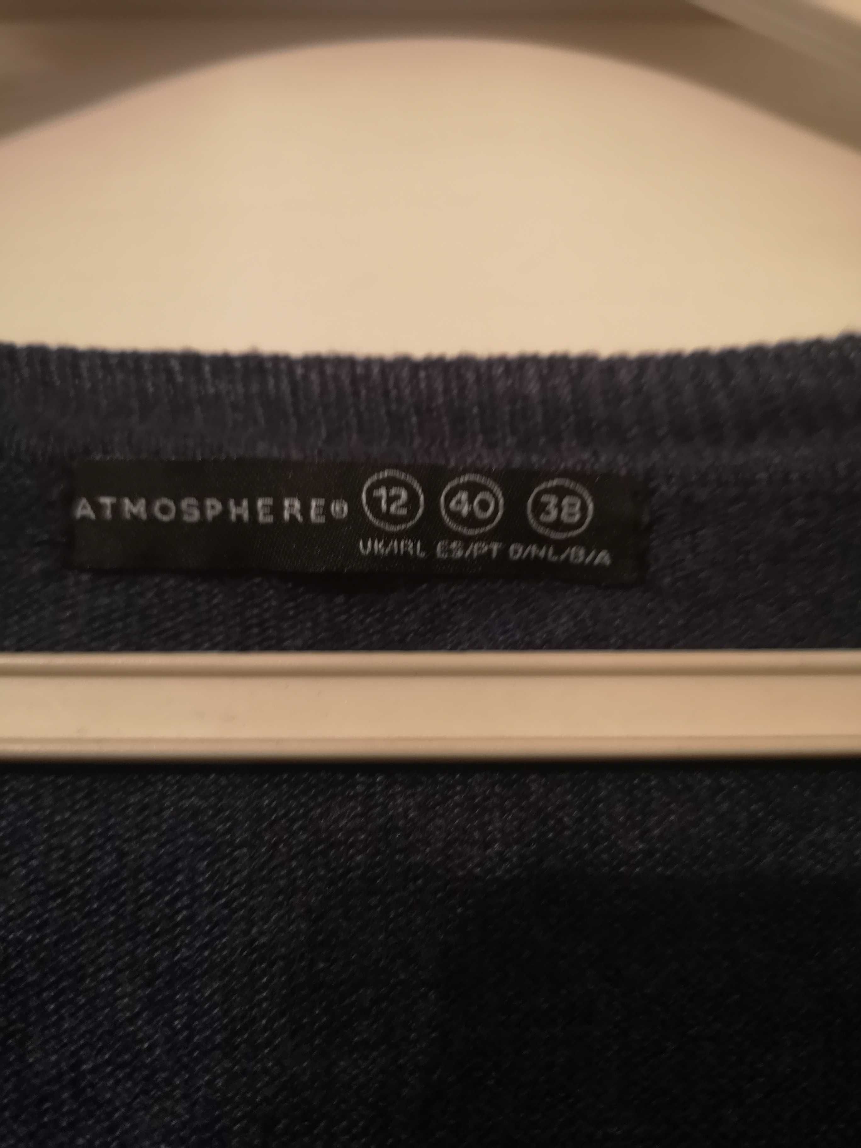 Sweter granatowy L