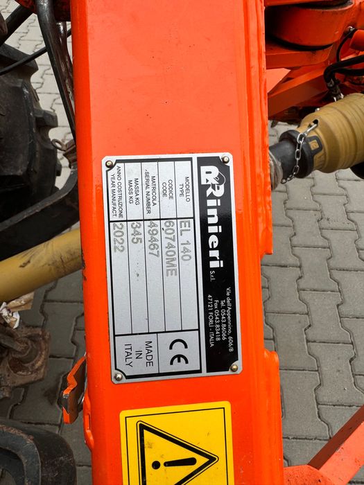Rinieri El 140 / brona aktywna podkoronnowa / piernik automatyczny