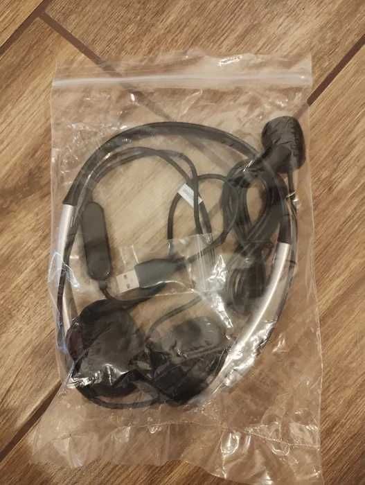Słuchawki z mikrofonem na USB nowe do telekonferencji