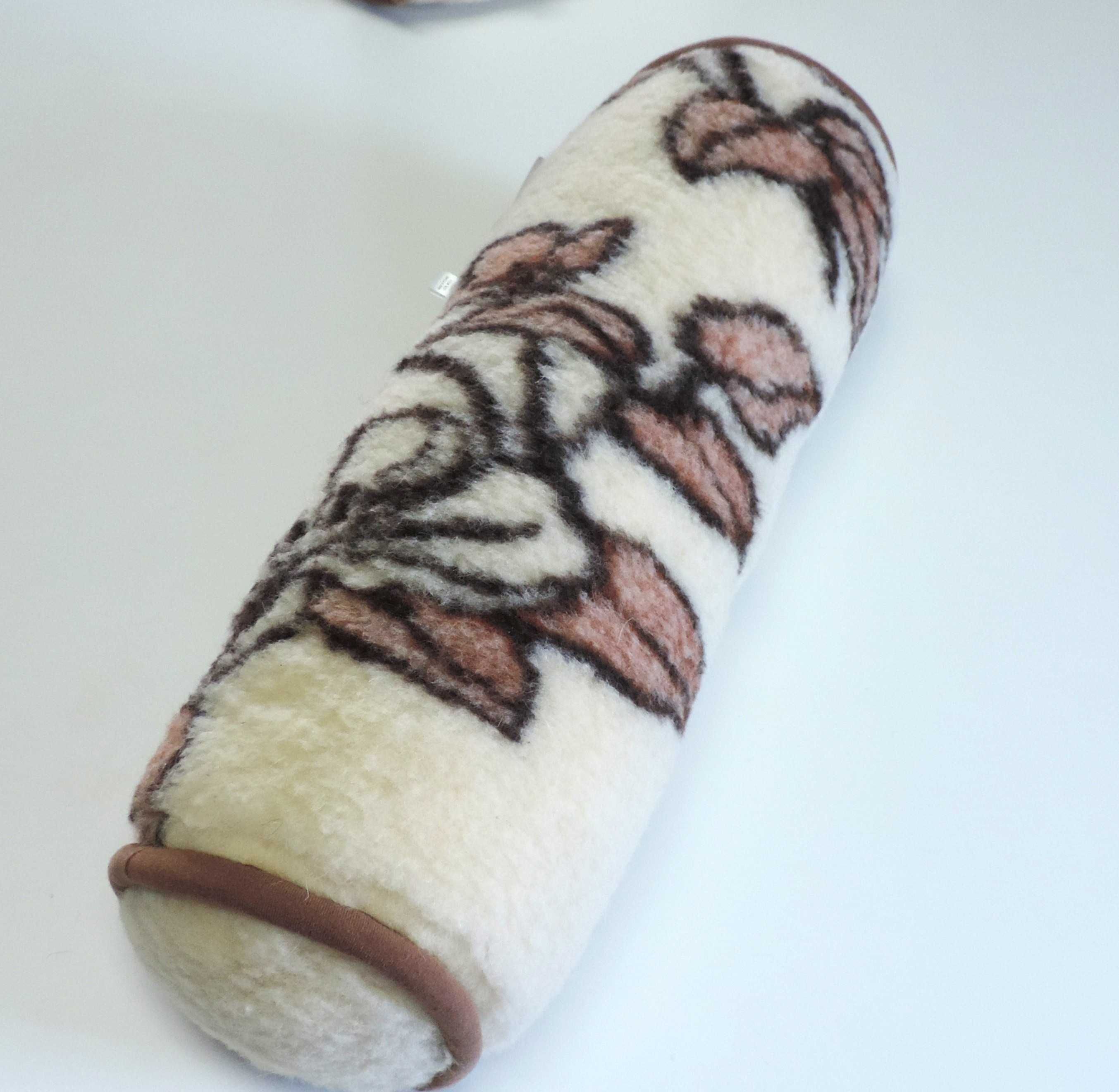 Poduszka WAŁEK 50cm  pod głowę ,plecy ,  100%dzianina wełniana