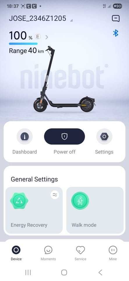 Trotinete Segway Ninebot F2E 400W (como nova)