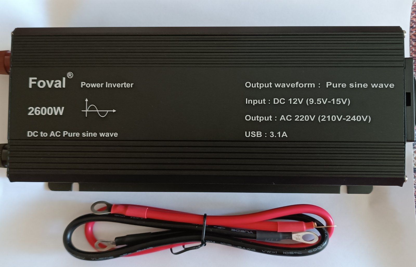 Инвертор Foval Інвертор 2600W Чистый Синус 12-220В Холодильника,