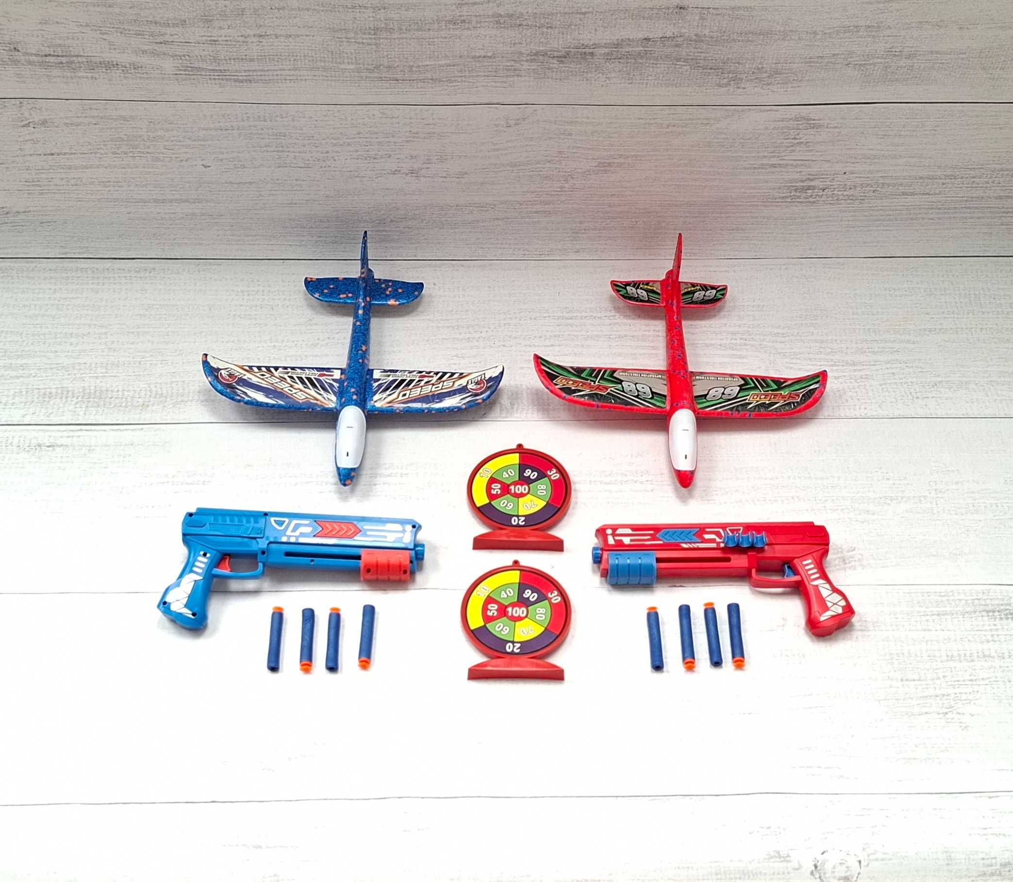 Zabawka samolot katapulta Pistolet wyrzutnia pistolet dla dzieci 2 szt
