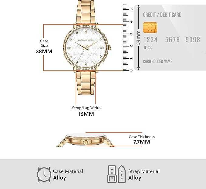 Zegarek damski Michael Kors Pyper logowana tarcza MK4666 kam8