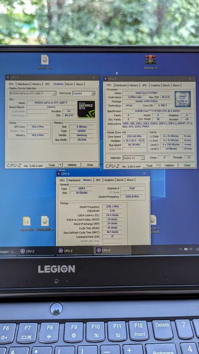 Legion Y540 15IRH • i7-9750H • GTX 1660Ti • 16 ГБ RAM • SSD+HDD +сумка