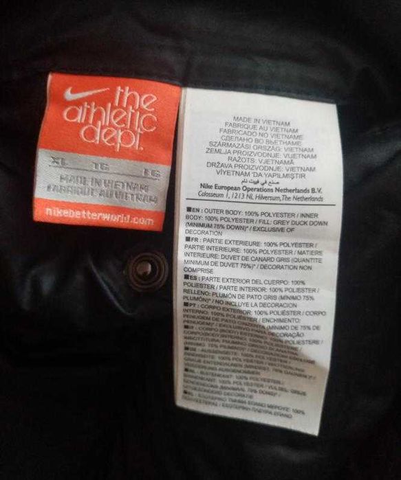 Чоловічий вінтажний двосторонній куртка пуховик nike(оригінал)