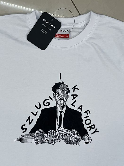 Biała koszulka t-shirt custom Taco Hemingway Szlugi i Kalafiory