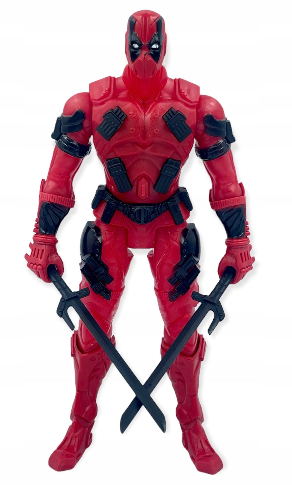 Figurka Deadpool Ludzik Avengers Ruchoma Led Dźwięki Akcesoria 30 Cm