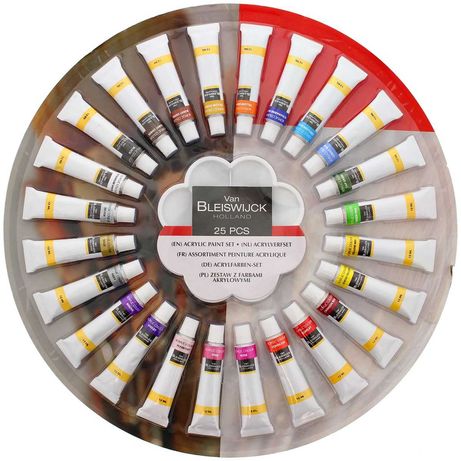 Farby akrylowe dla artystów 24 kolory + paletka