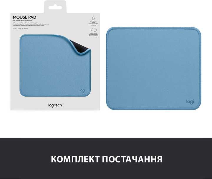 Ігрова поверхня Logitech Mouse Pad Studio Series Blue (956-000051)