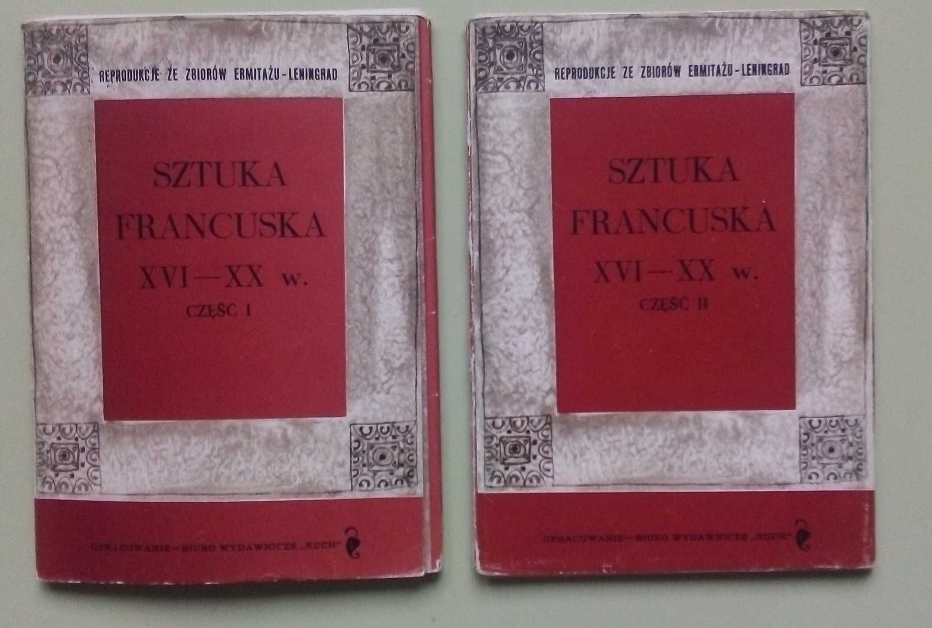 Sztuka francuska 16-20 w. Część I ,2-Pocztówki,reprodukcje