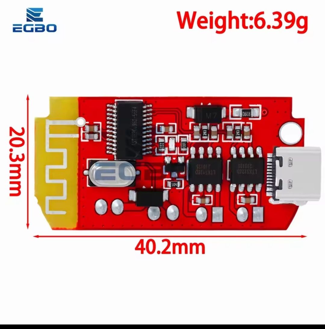 DC 3.7-5V 5W+5W Moduł audio CT14 Bluetooth 5.2 Wzmacniacz DIY Głośnik