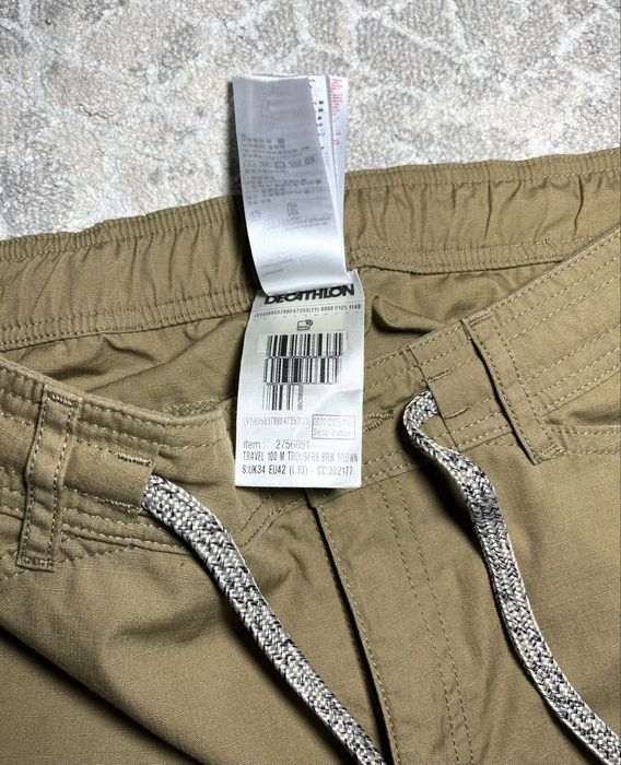 Трекінгові карго штани Forclaz Travel 100 M Brown -Decathlon-розмір М