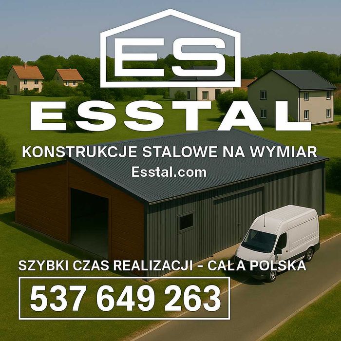 Wiata Blaszana Garaż | HALA MA MASZYNY | Magazyn Rolniczy | - ESSTAL*