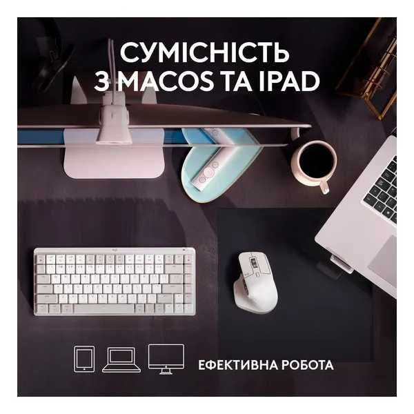 Миша Logitech MX Master 3S For Mac Pale Grey (910-006572)