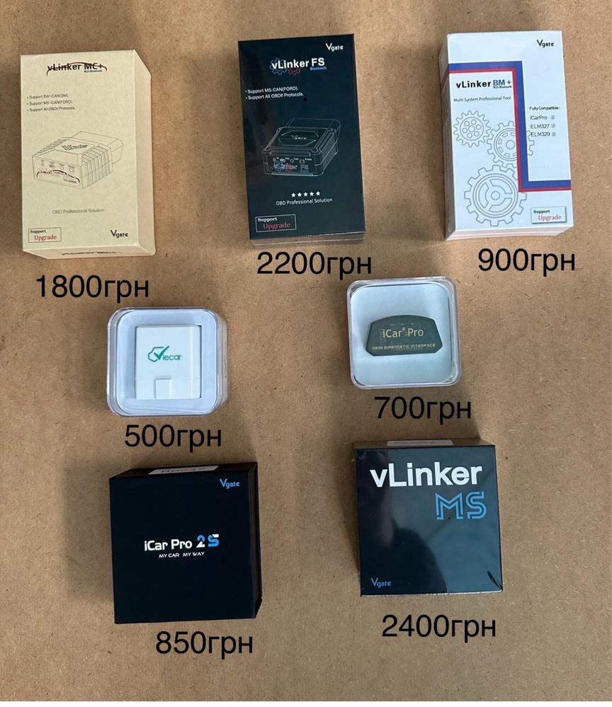 Топовий сканер/elm vgate vlinker ms v2.3 (android/ios/windows)