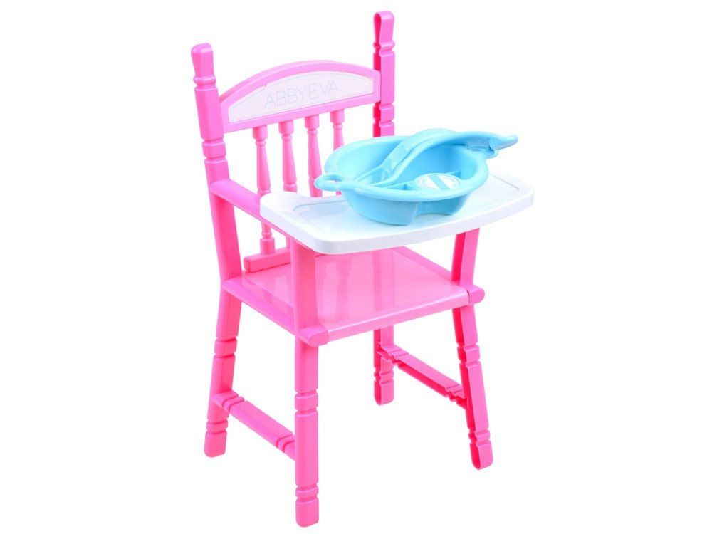Zestaw krzesełko dla lalki miseczka nocnik ZA3507