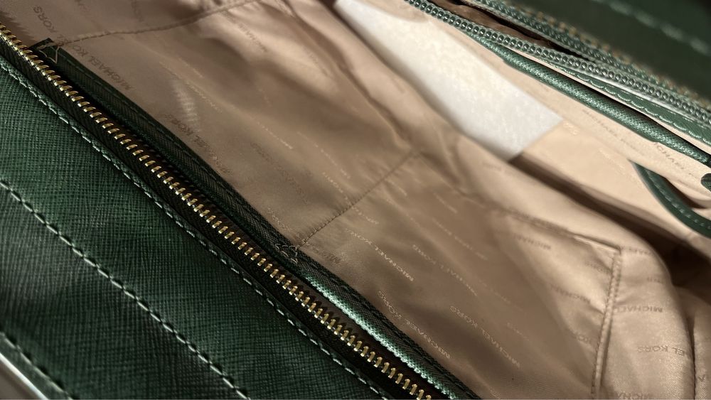 Torebka skórzana Michael Kors zielona