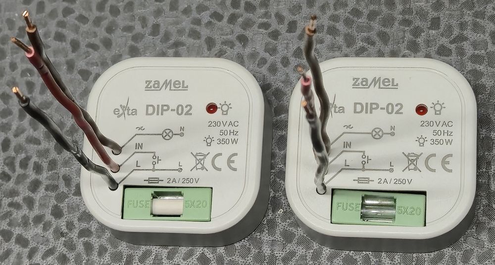 Ściemniacz oświetlenia Zamel DIP-02 2sz regulator.