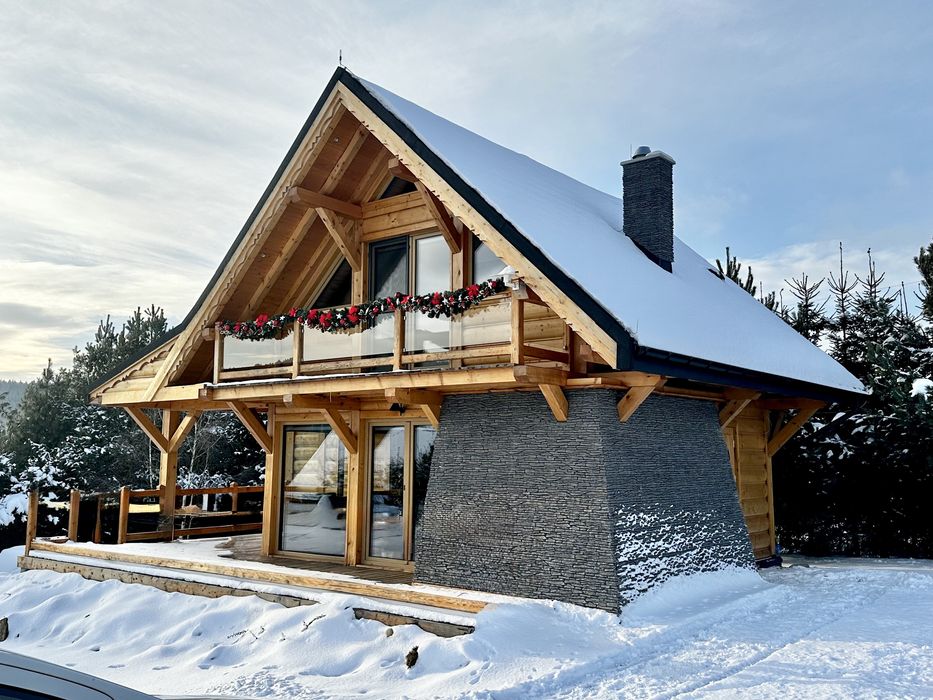 DOM 12 osób z sauna. DOMEK 6 osób. ŚWIĘTA. FERIE. Widoki na góry.