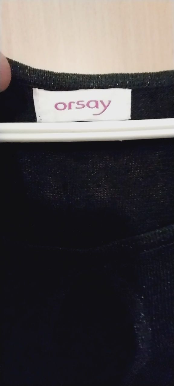 Cienka, błyszcząca bluzeczka/kamizelka firmy Orsay r.38
