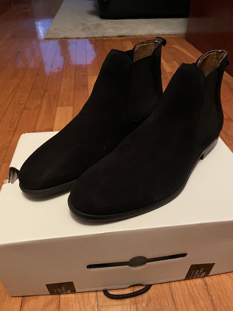 Botas pretas camurça - 65€