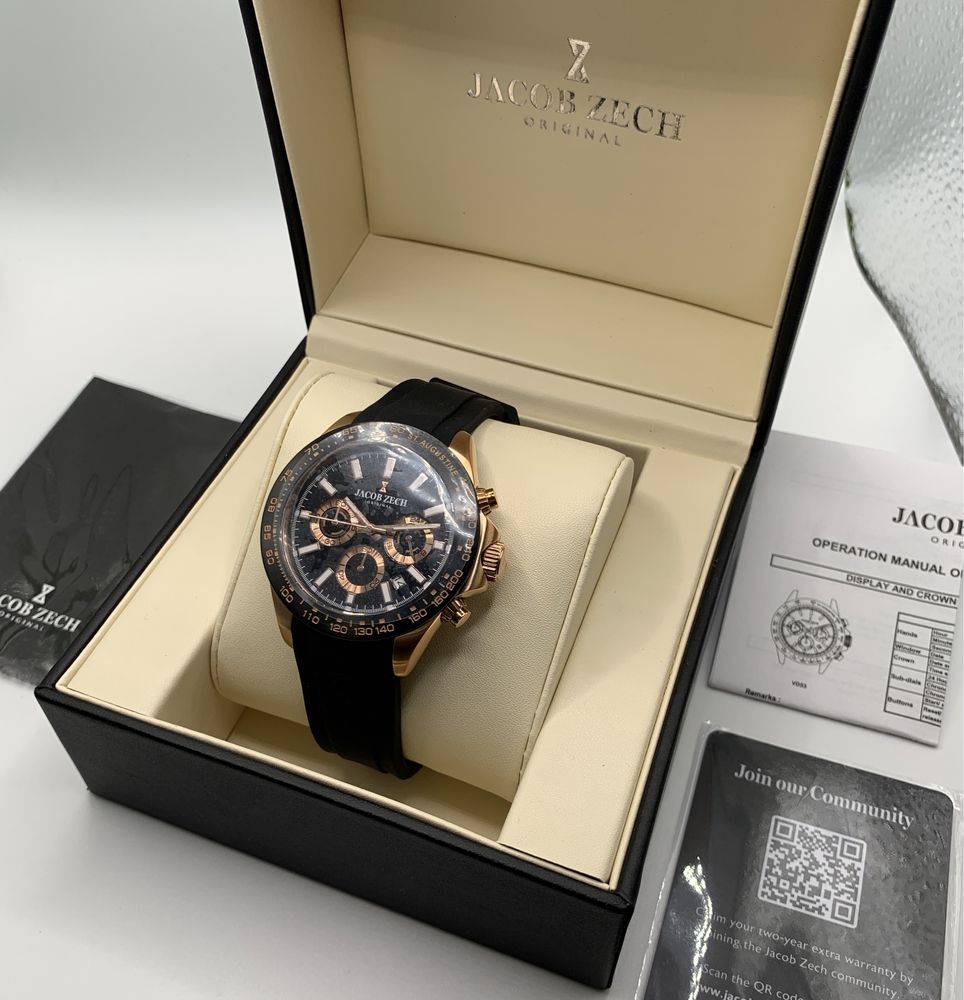 Zegarek męski chronograph Jacob Zech St.Augustine Z6.1550.001 NOWY!!!