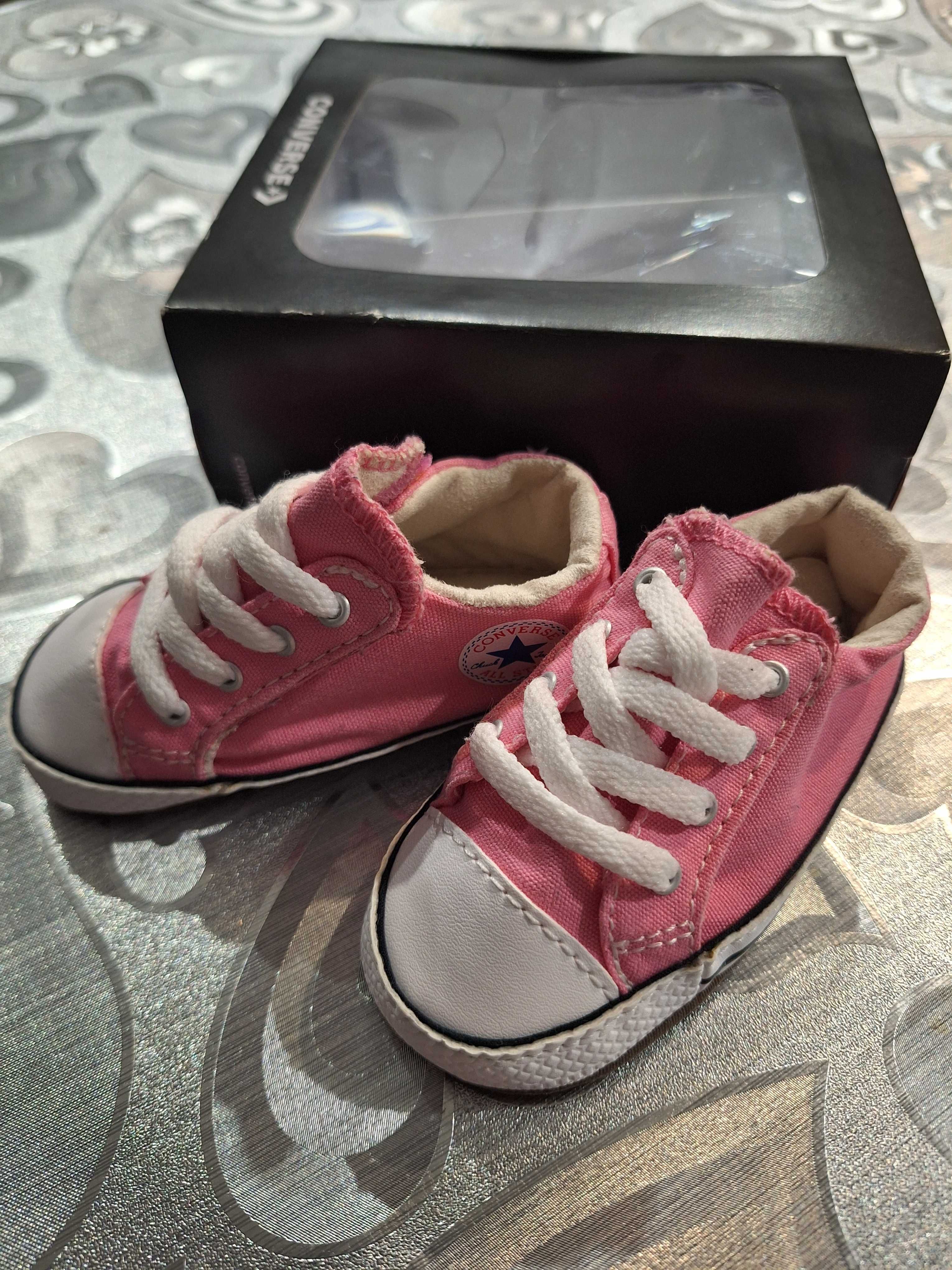 Różowe buciki Converse All Star niechodki r. 19 NOWE