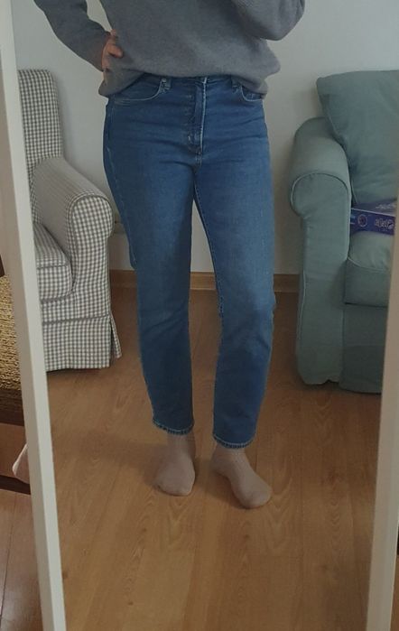 Jeansy H&M z wysokim stanem