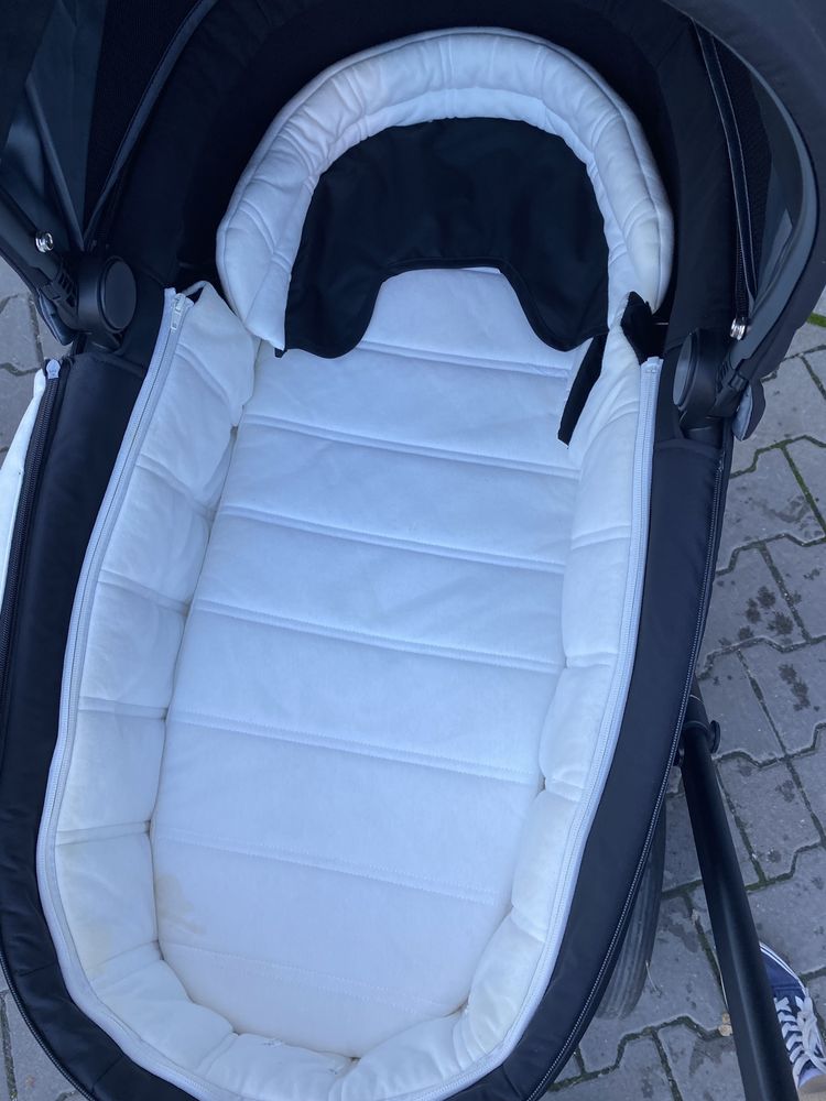 Прогулянковий блок cybex priam чорний в гарному стані та люлька чорна