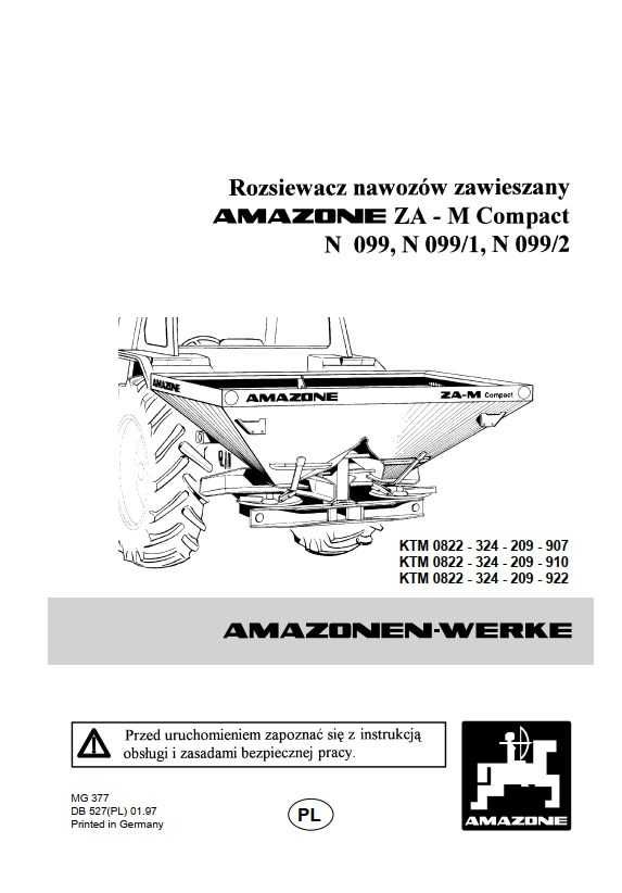 Instrukcja obsługi Amazone ZA-M Compact, Amazone ZA-M MAX