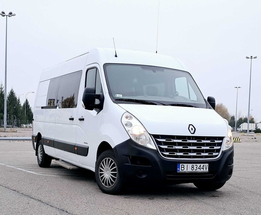 Renault Master III max 9os. webasto, klima, konfiguracja foteli