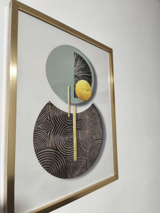 Quadros Abstractos + elemento decorativo