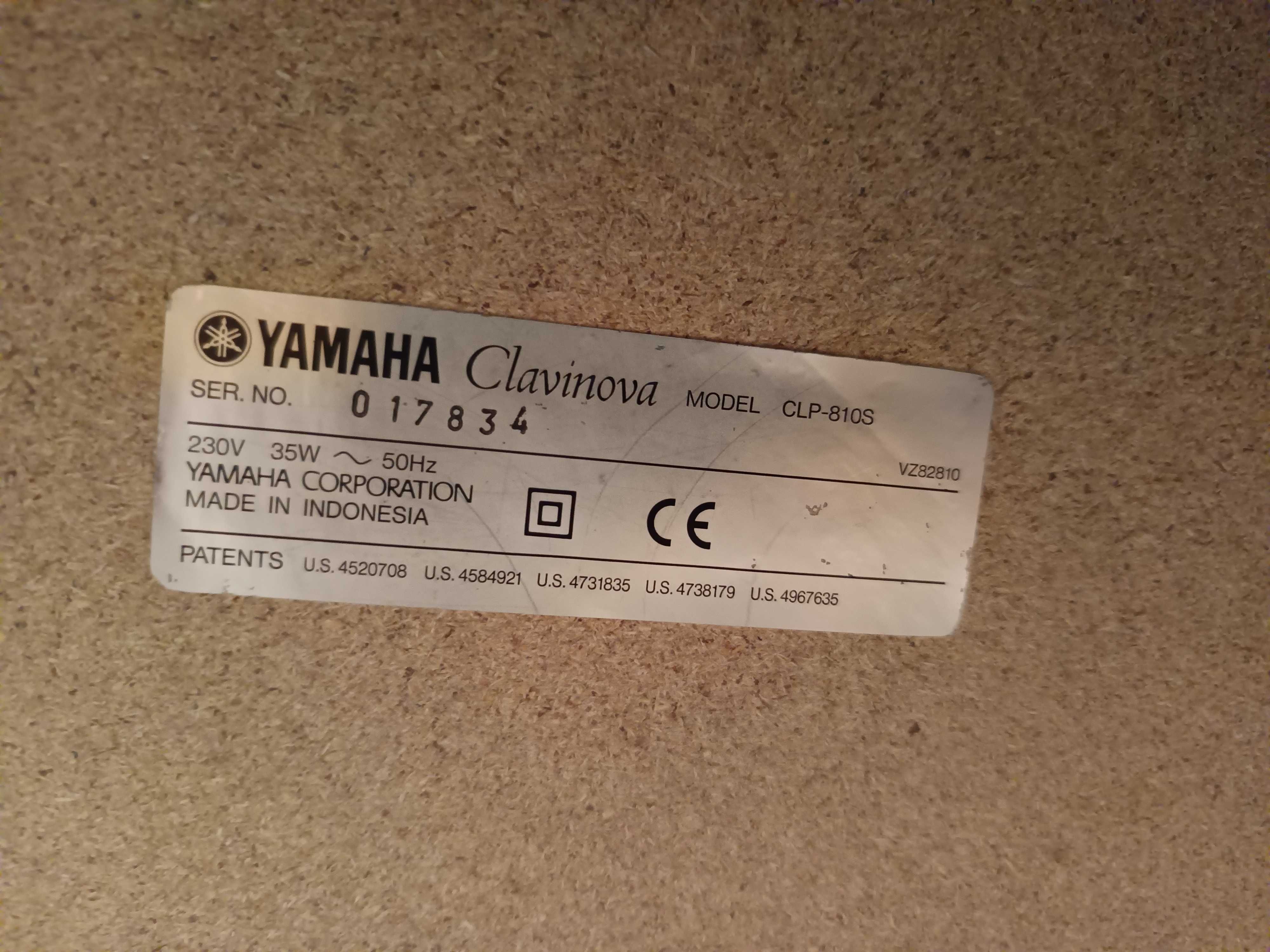 Pianino cyfrowe Yamaha Clavinova CLP-810s STAN B.DOBRY