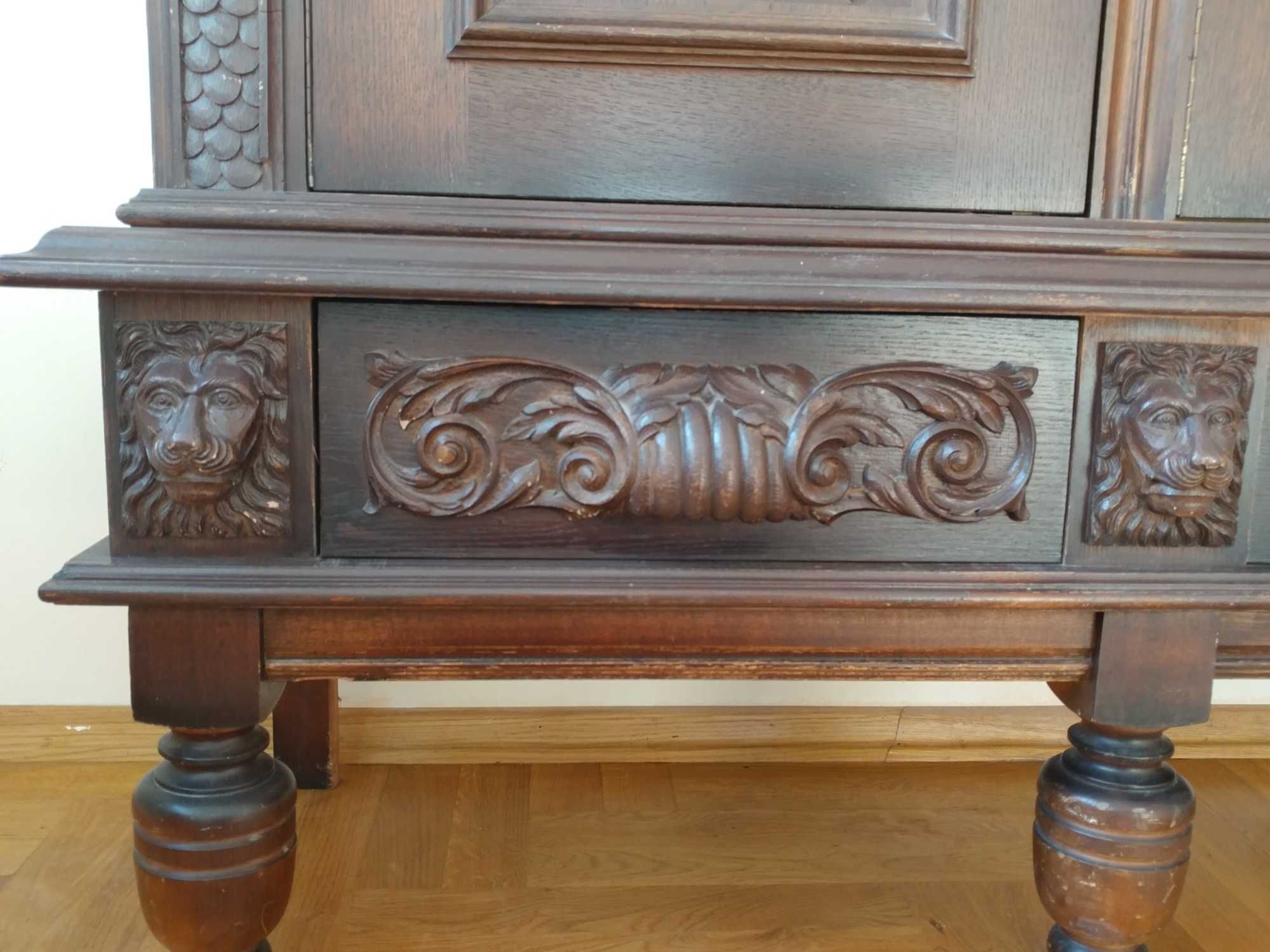 Antyk kredens witryna mebel stylowy - Lublin