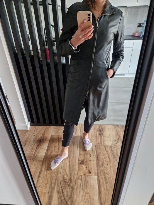 Płaszcz skórzany matrix M/L