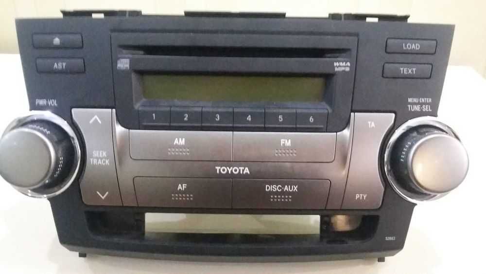 Штатна магнітола CD MP3: 86120-48N10-C0 - Toyota Highlander.