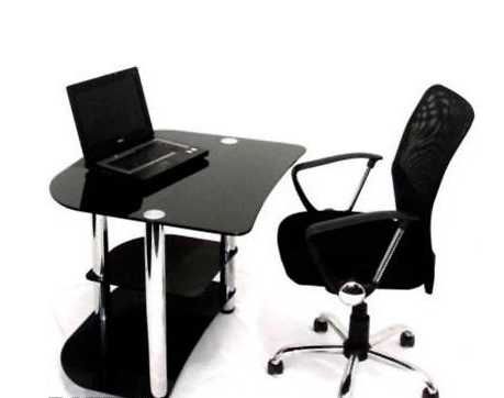 Комп'ютерний/робочий стіл (скляний)