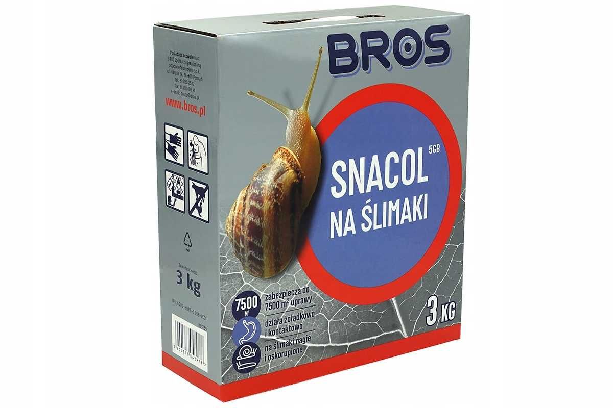 Środek na Ślimaki Snacol  3kg granulat zwalcza ślimaka granulowany