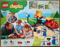 Lego Duplo 10874 - Pociąg parowy, ciuchcia na baterie, tory