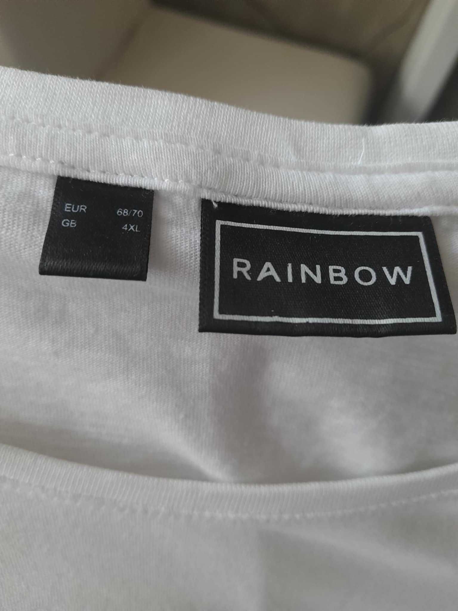 Bawełniany t-shirt z długim rękawem dla Pana plus size