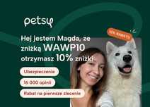 Magda, petsitter Petsy.pl - opieka od 35 zł, rabat 10% z kodem WAWP10