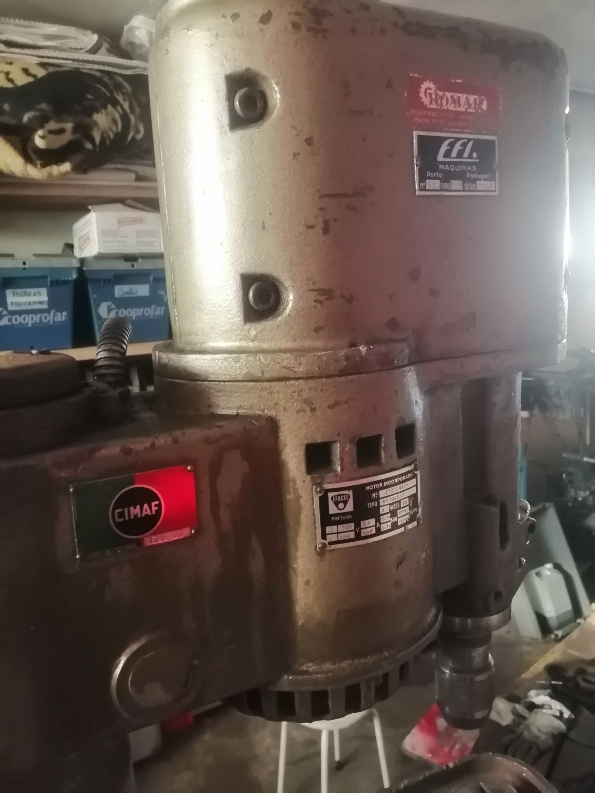 Engenho de furar de carretos