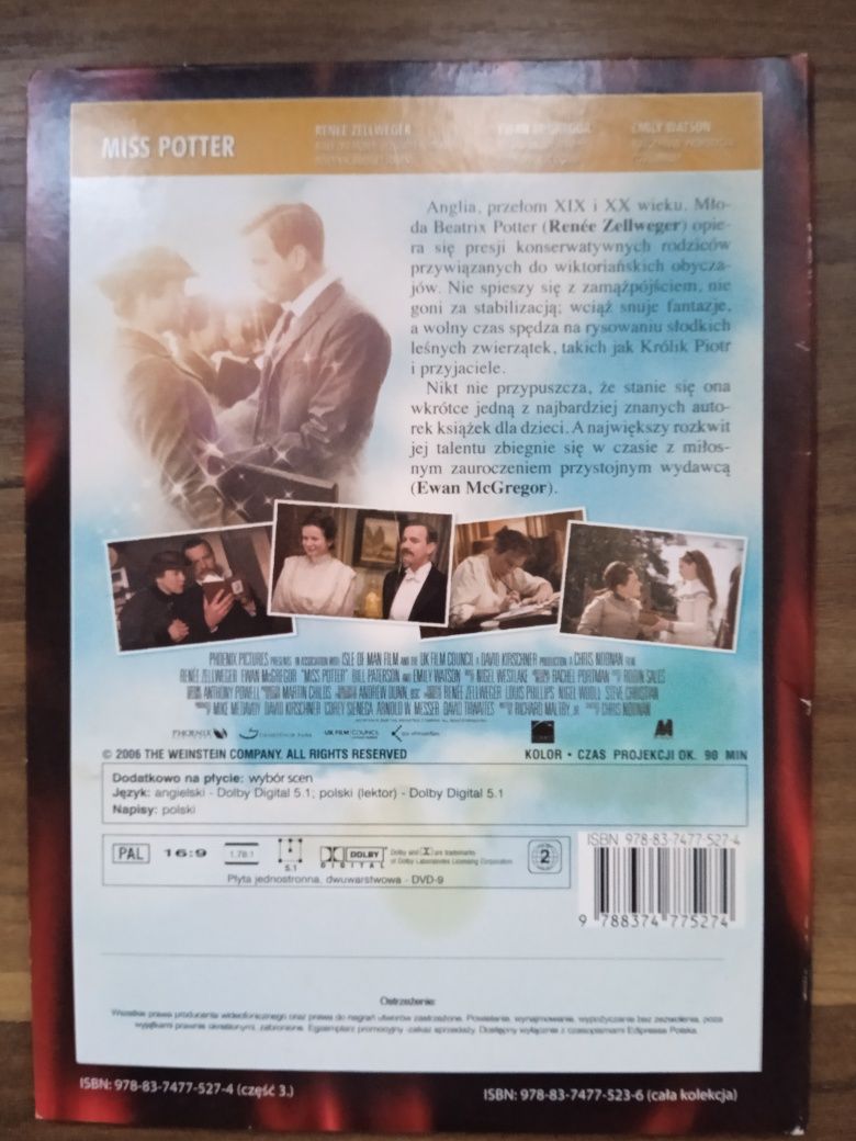 Miss Potter, film DVD