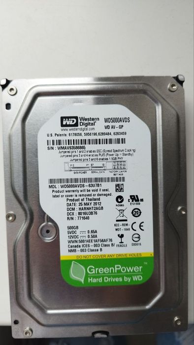 Жёсткий диск WD 500gb